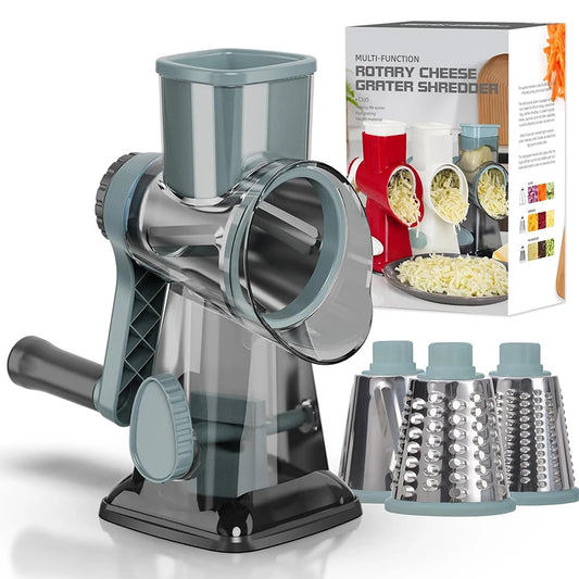QuickGrip Rotary Cheese Grater & Slicer